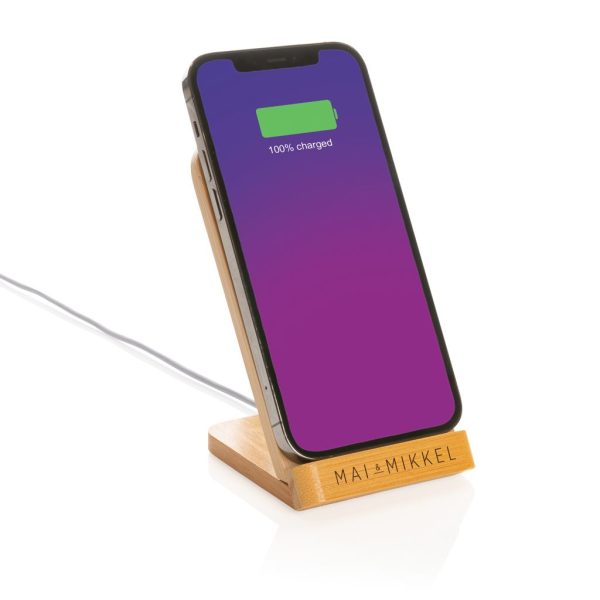 FSC®certified bamboo 5W wireless charging stand P308.359