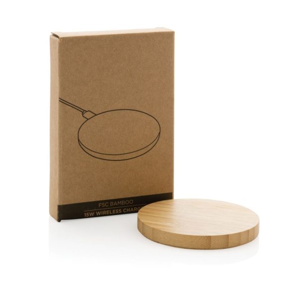 FSC® bamboo 15W wireless charger P308.389