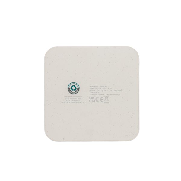 RCS recycled plastic 10W Wireless charger with USB Ports P308.463