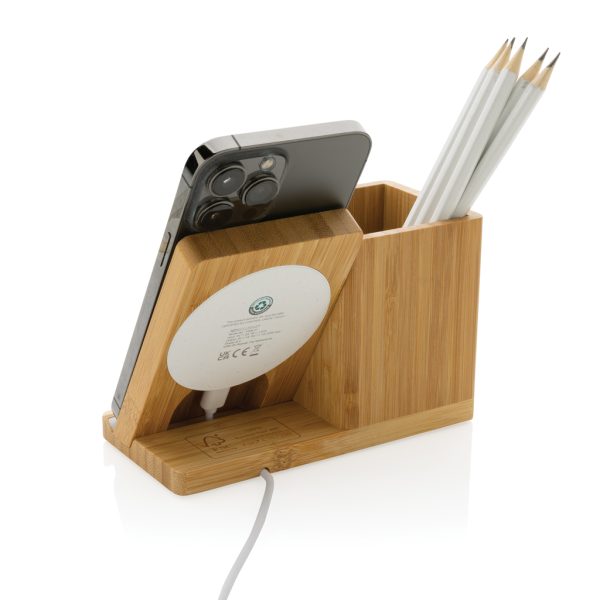 Calgary FSC® bamboo 10W wireless charger P308.479