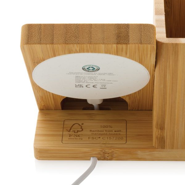 Calgary FSC® bamboo 10W wireless charger P308.479