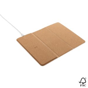 FSC® 10W wireless charging cork mousepad and stand P308.519