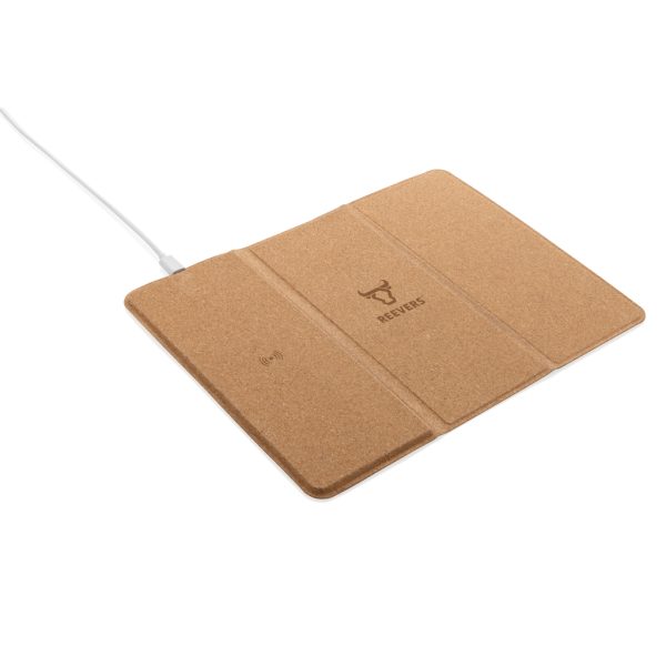 FSC® 10W wireless charging cork mousepad and stand P308.519