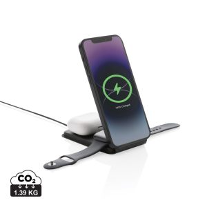 Swiss Peak RCS rPU 15W  3-in-1 magnetic wireless charger P308.541