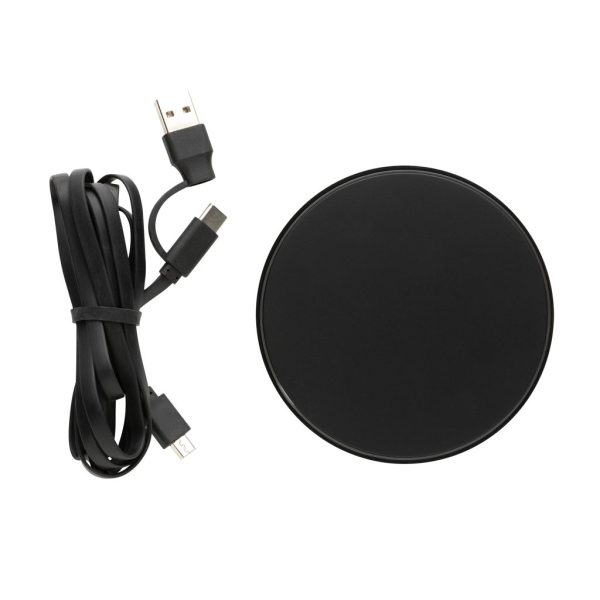 RCS standard recycled plastic 10W wireless charger P308.661