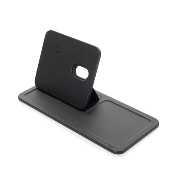 Swiss Peak 3 in 1 RCS recycled PU wireless charger desk tray P309.0401