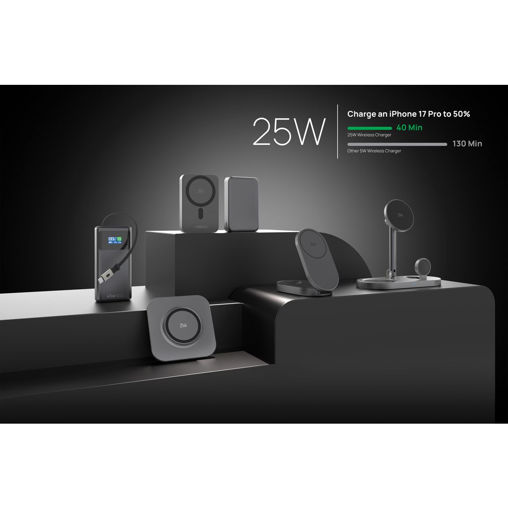 Quantum RCS ultra-fast 25W Magnetic desk wireless Charger P309.1402