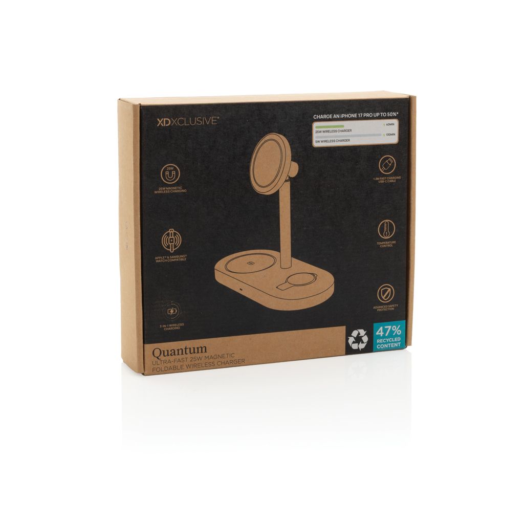 Quantum RCS ultra-fast 25W Magnetic desk wireless Charger P309.1402