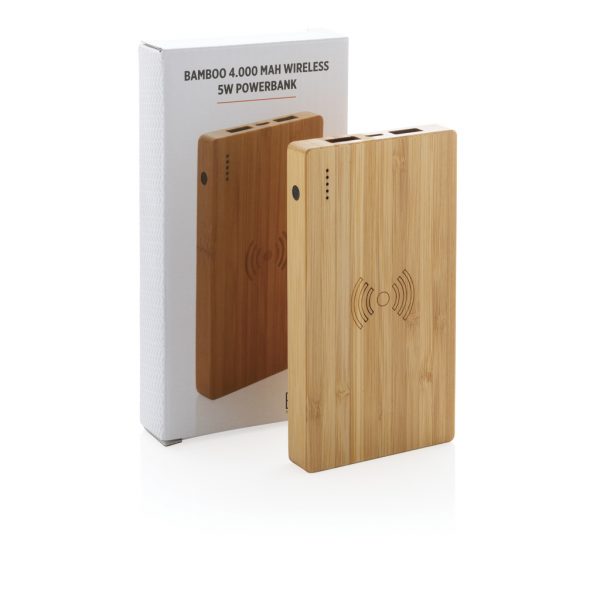 Bamboo 4.000 mAh wireless 5W Powerbank P322.029