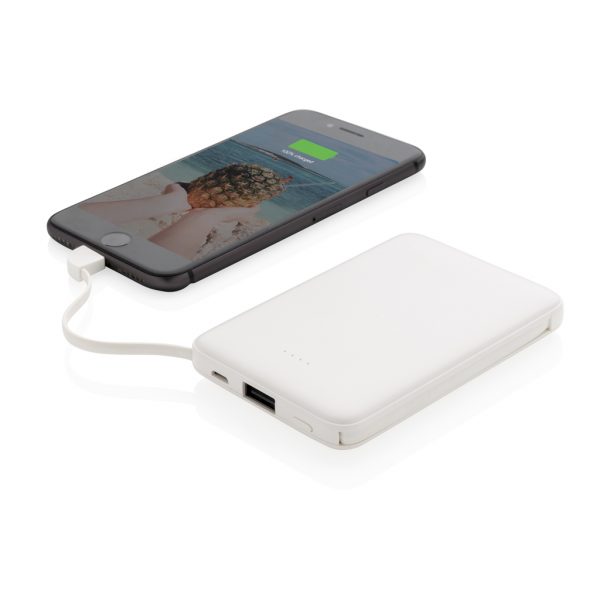 5.000 mAh Pocket Powerbank with integrated cables P322.083