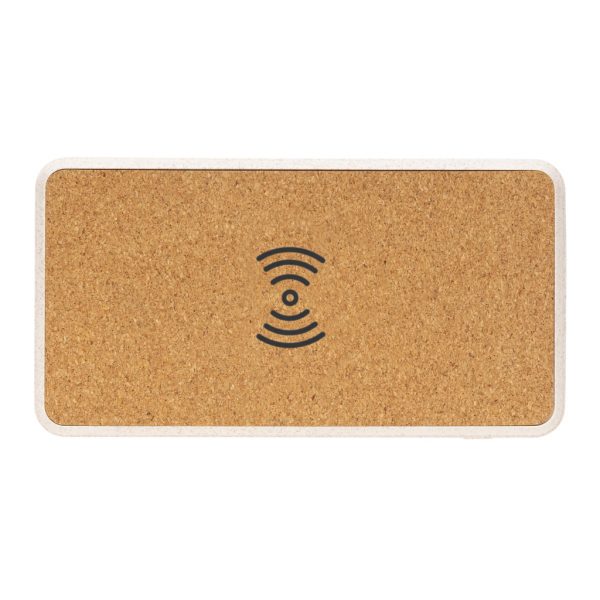 Cork and Wheat Straw 8.000 mAh 5W wireless powerbank P322.219