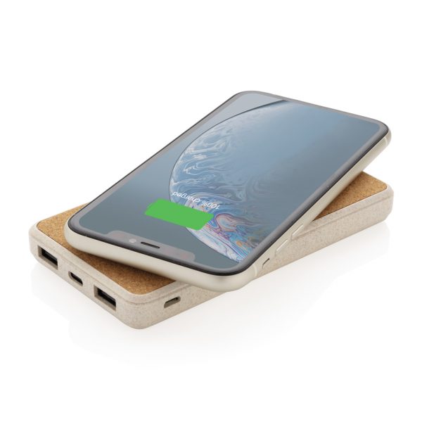 Cork and Wheat Straw 8.000 mAh 5W wireless powerbank P322.219