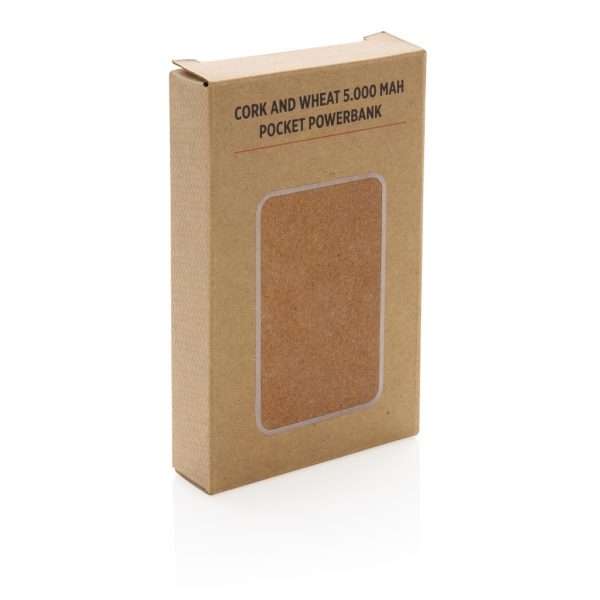 Cork and Wheat 5.000 mAh pocket powerbank P322.229