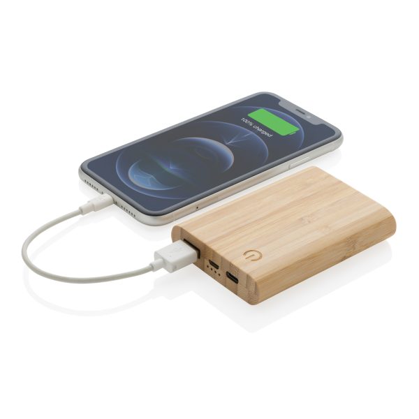 FSC® certified bamboo 5.000 mAh powerbank P322.259