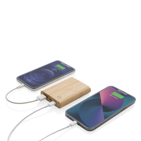 FSC® certified bamboo 5.000 mAh powerbank P322.259