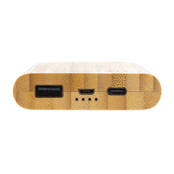 FSC® certified bamboo 5.000 mAh powerbank P322.259