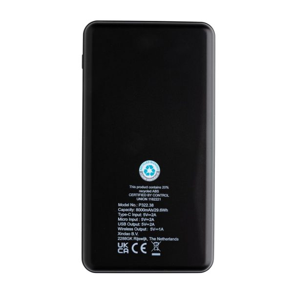 FSC®& RCS Rplastic 8000 mAh Wireless Powerbank P322.389