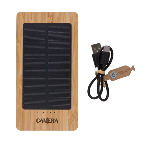 Sunwick 10.000 mAh Bamboo solar powerbank P322.399