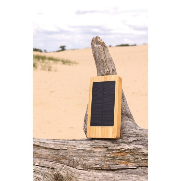 Sunwick 10.000 mAh Bamboo solar powerbank P322.399