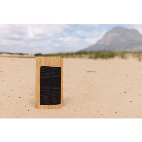 Sunwick 10.000 mAh Bamboo solar powerbank P322.399