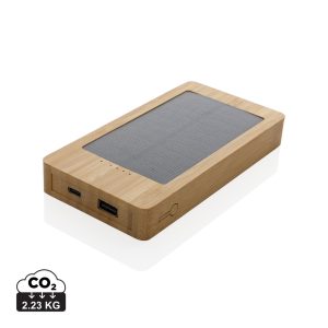 Sunwick 10.000 mAh Bamboo solar powerbank P322.399