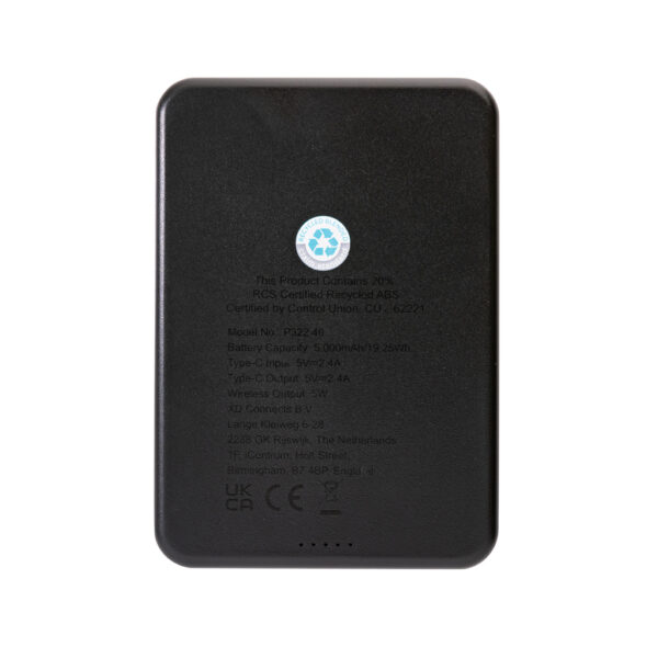 Magnetix RCS recycled plastic 5000 mah magnetic powerbank P322.401