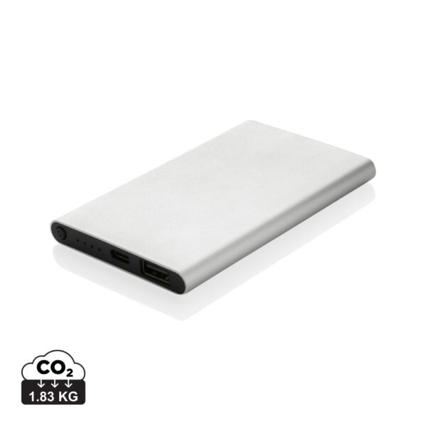 RCS recycled plastic/aluminum 4000 mah powerbank with type C P322.422