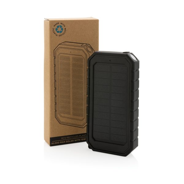 RCS recycled plastic Solar powerbank with 10W Wireless P322.451