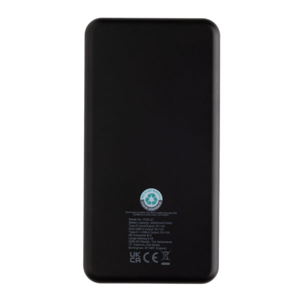 Boostcore RCS recycled plastic powerbank 20.000mAh USB C P322.5701