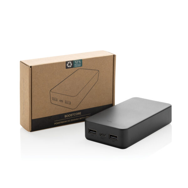 Boostcore RCS recycled plastic powerbank 20.000mAh USB C P322.5701