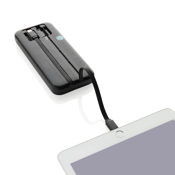 Turbopack RCS rplastic powerbank 10.000 integrated cables P322.5801