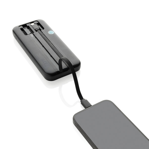 Turbopack RCS rplastic powerbank 10.000 integrated cables P322.5801