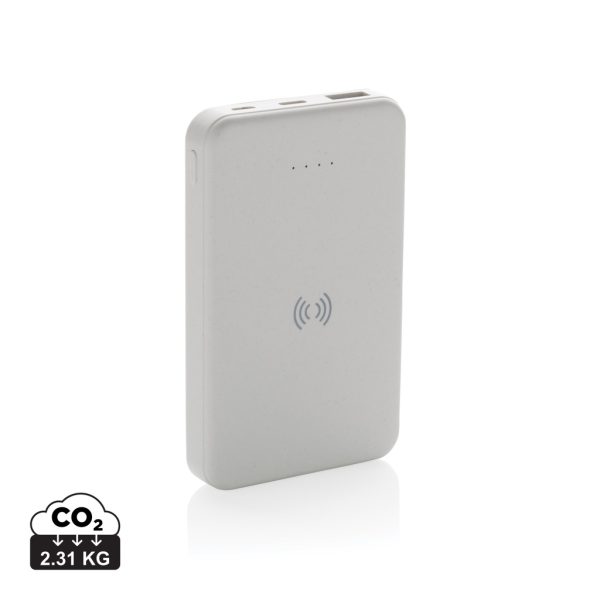 RCS recycled plastic 5.000 mAh 5W wireless powerbank P322.623