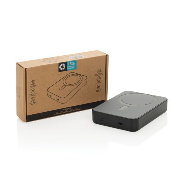 Amporia RCS recycled plastic 10.000mAh magnetic powerbank P322.8901
