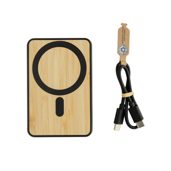 Zen RCS rplastic 5000 mah 5W magnetic bamboo powerbank P322.9001