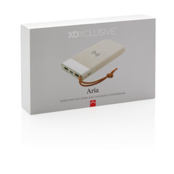 Aria 8.000 mAh 5W wireless charging powerbank P324.693