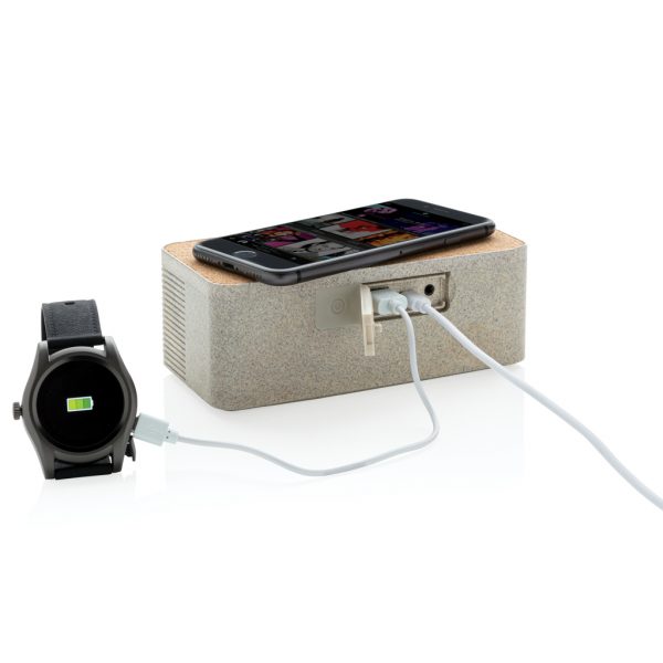 Wheatstraw wireless charging speaker P328.719