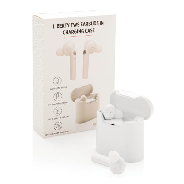 Liberty wireless earbuds in charging case P329.013