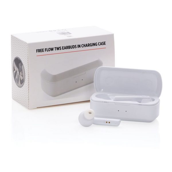 Free Flow TWS earbuds in charging case P329.043