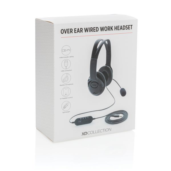 Over ear wired work headset P329.151