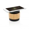 Bamboo wireless charger speaker P329.179