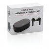 Light up logo TWS earbuds in charging case P329.181