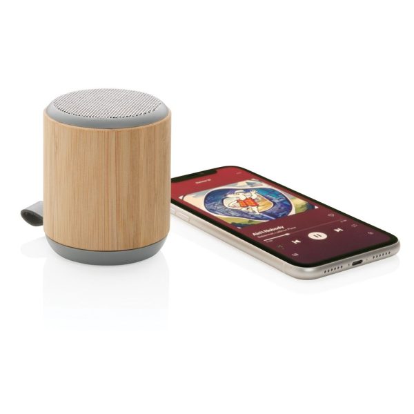 Bamboo and fabric 3W wireless speaker P329.379