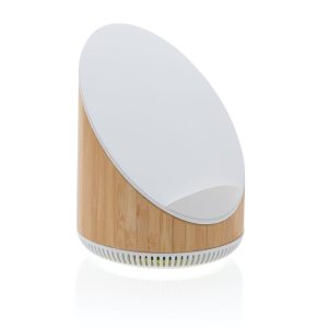 Ovate bamboo 5W speaker with 15W wireless charger P329.449