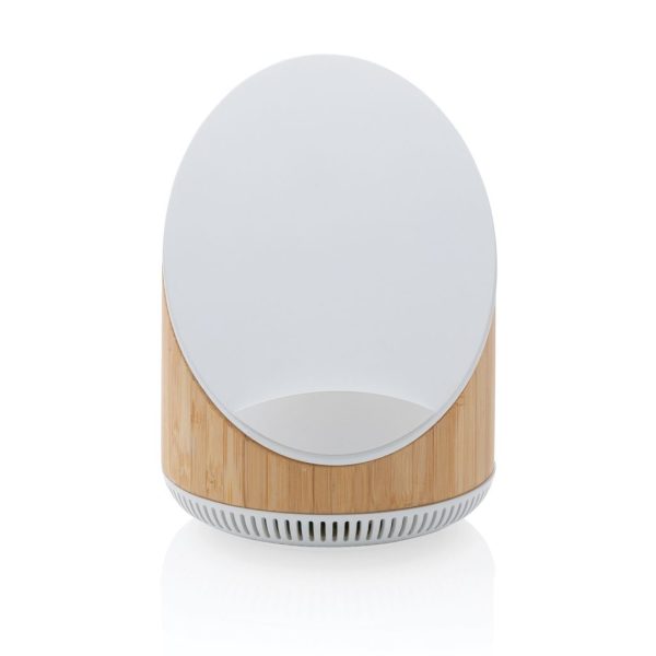 Ovate bamboo 5W speaker with 15W wireless charger P329.449