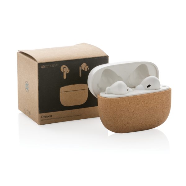 Oregon RCS recycled plastic and cork TWS earbuds P329.629