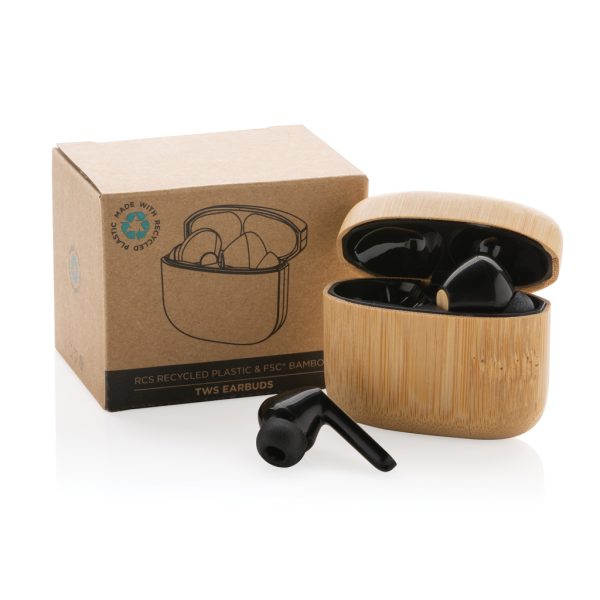 RCS recycled plastic & bamboo TWS earbuds P329.939