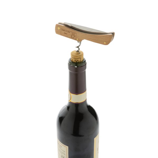 FSC® wooden knife with bottle opener P414.019