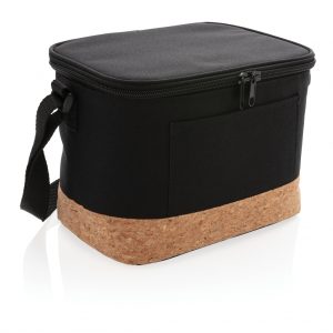 Two tone cooler bag with cork detail P422.261