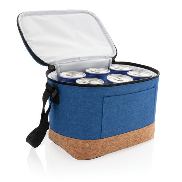 Two tone cooler bag with cork detail P422.265